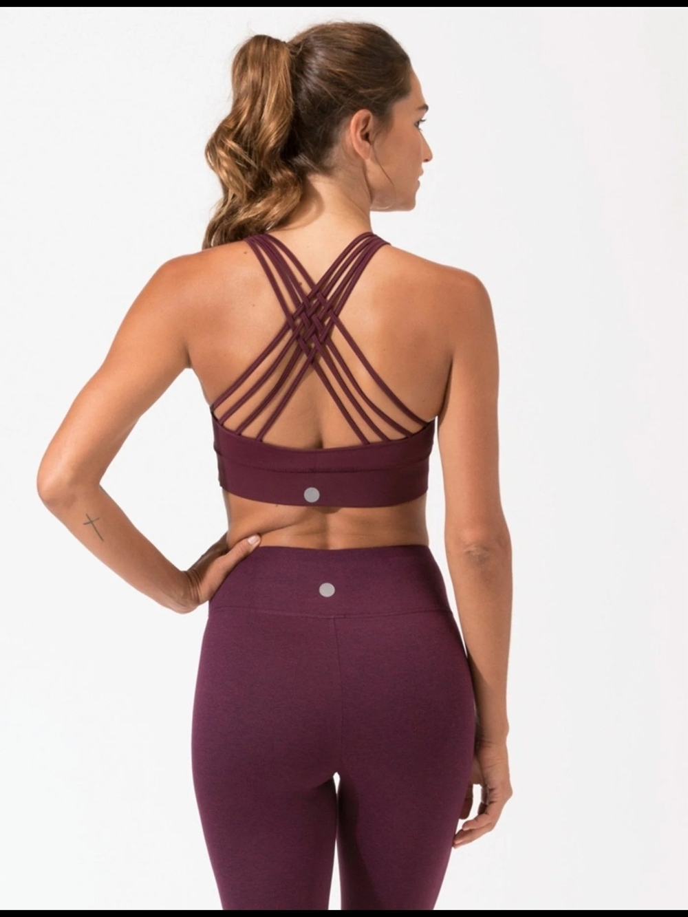 Threads 4 Thought Plum Sports Bra - Size Large - Picture 2 of 10